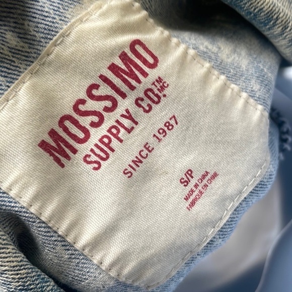 Mossimo Supply Co. stretch comfy Soft Jacket Denim Size S / P acid wash 90s y2k - Picture 6 of 12